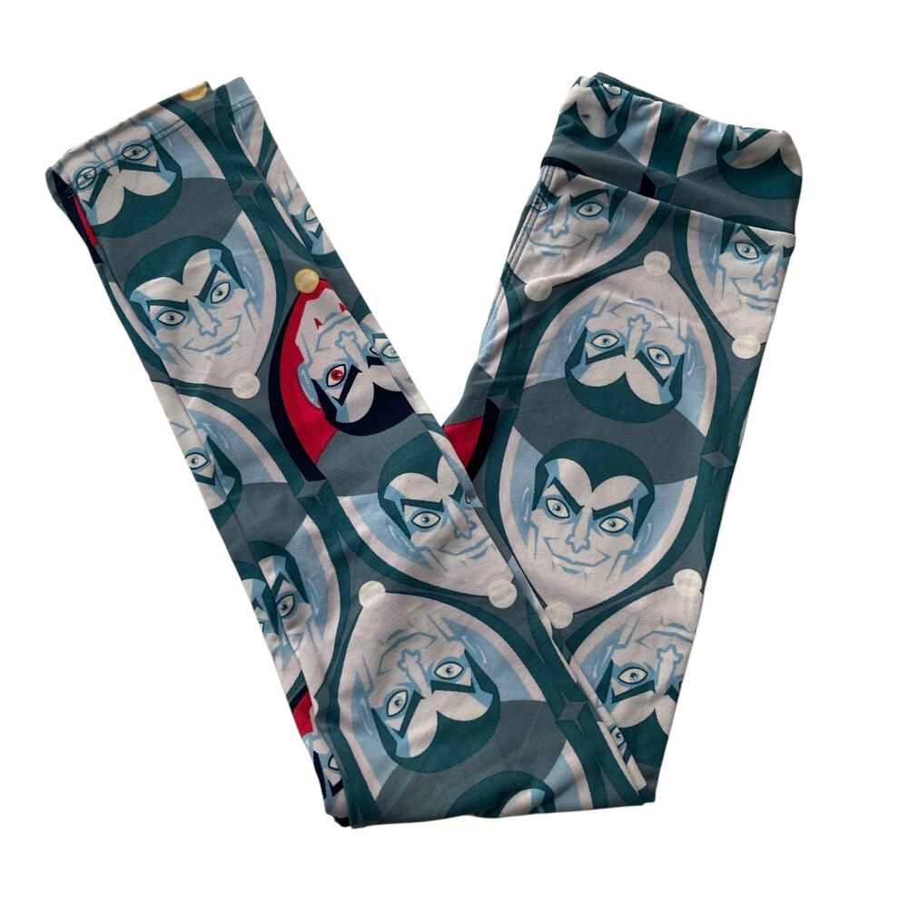 NWT LuLaRoe L/XL girls leggings Halloween Vampire Dracula gray Whimsygoth